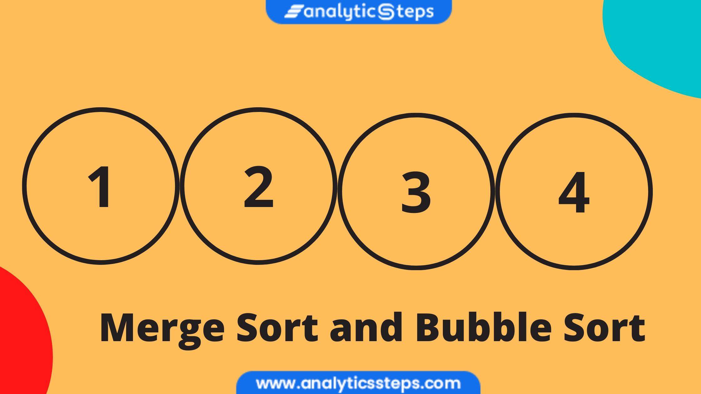 compare Bubble sort and merge sort #bubblesort #mergesort #sort #sorti
